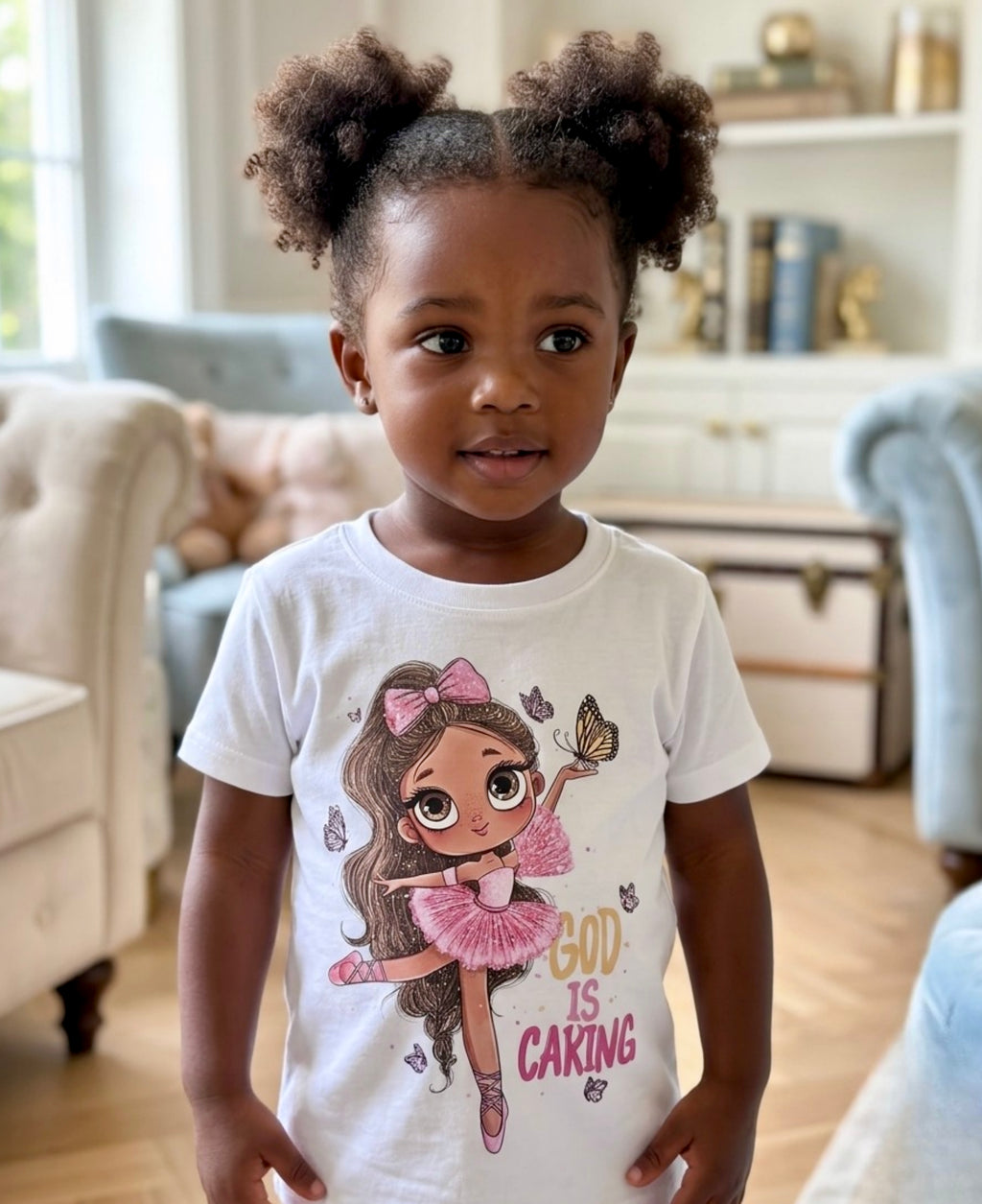 Toddler Girl Faith Design T-Shirt - Ballerina Exclusive Design