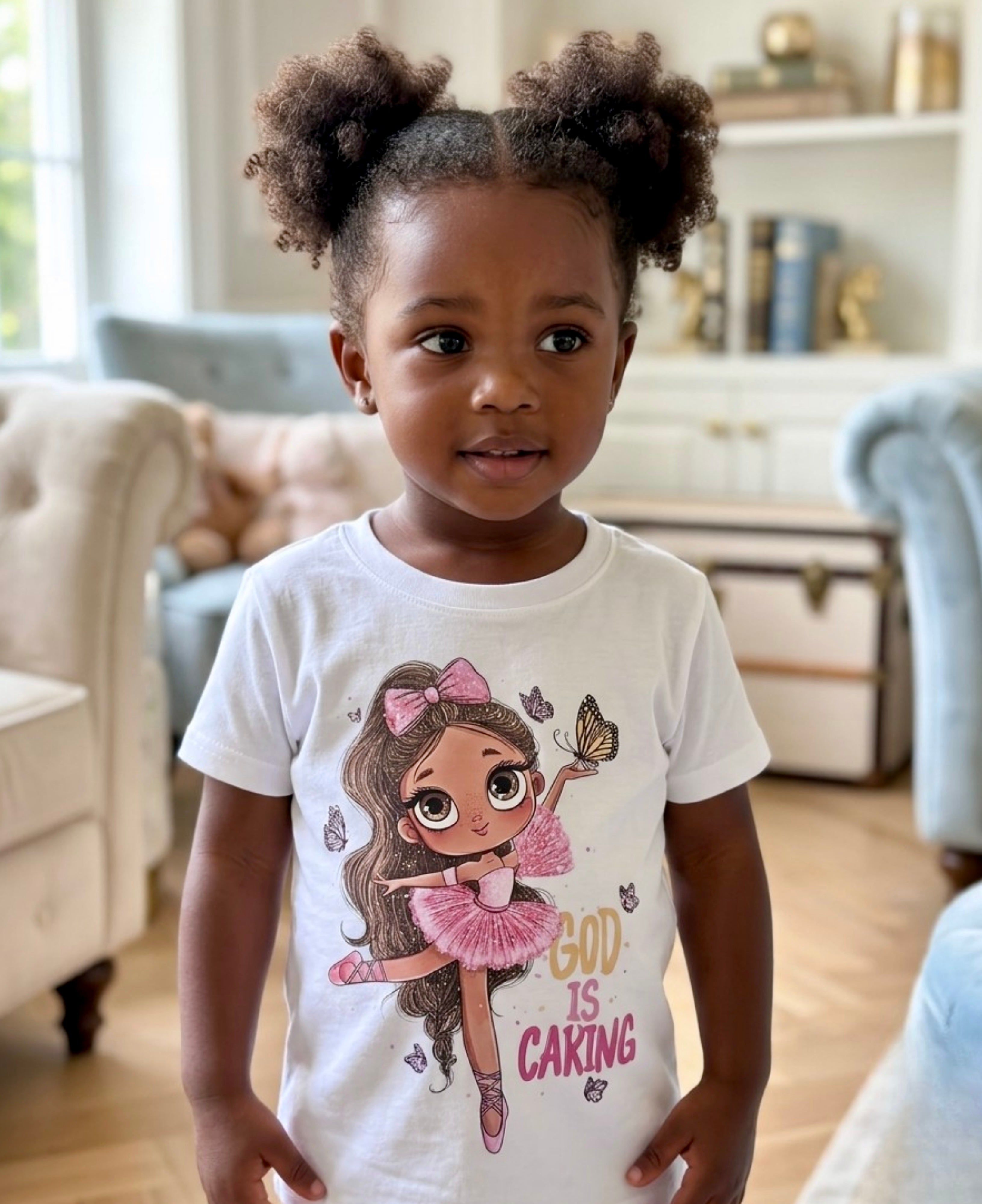 Poroka Toddler Girl T-Shirt - Ballerina Exclusive Design