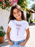 Jesus arrow shirt for girls, Christian Graphic tee, Religious Toddler Shirt