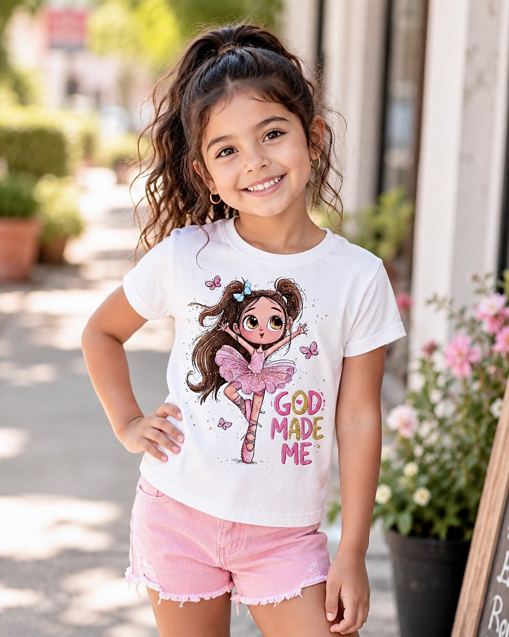 Toddler Girl T-Shirt – Custom Faith-Inspired Design