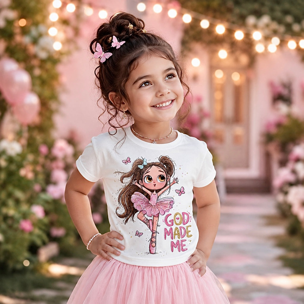 Toddler Girl T-Shirt – Custom Faith-Inspired Design