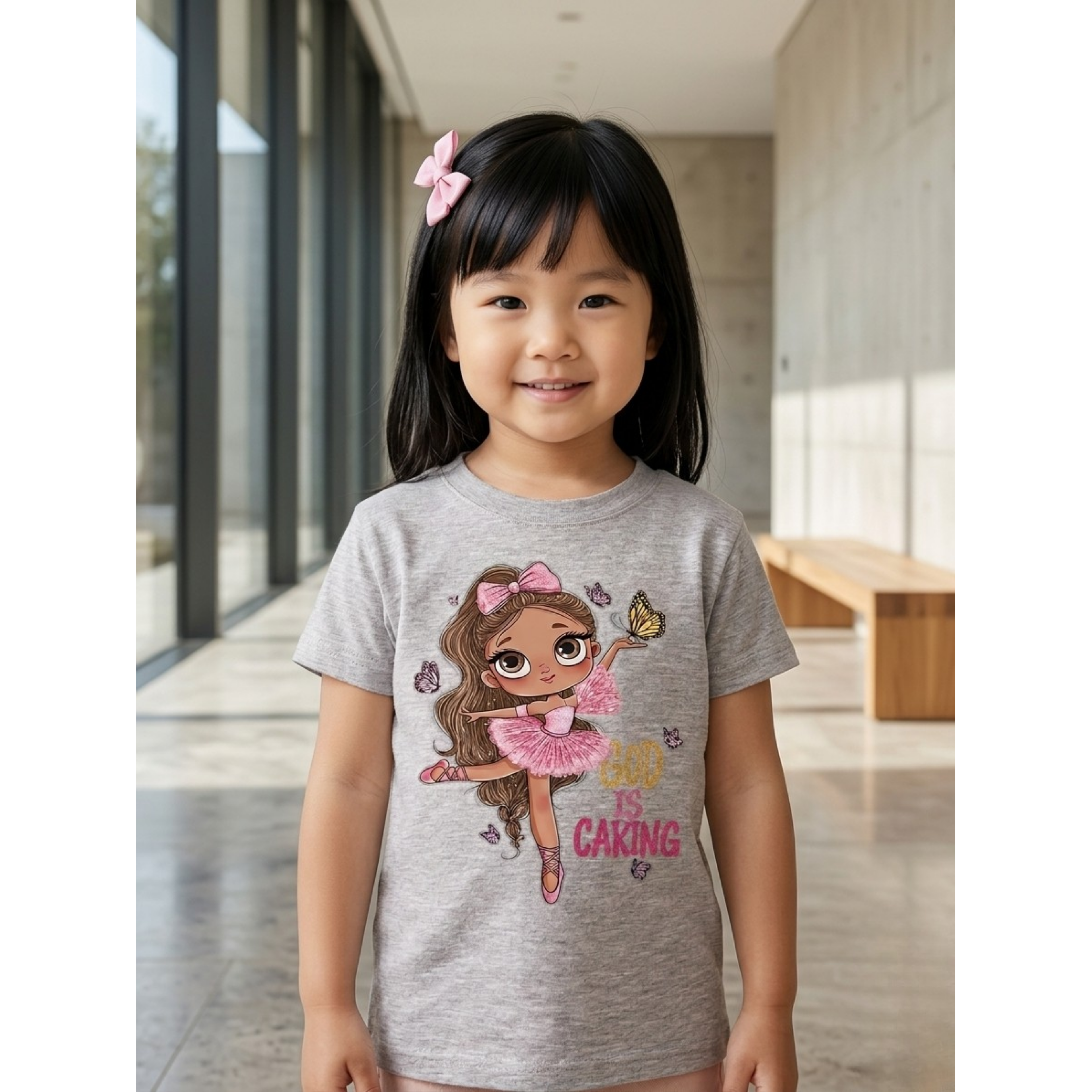 Poroka Toddler Girl T-Shirt - Ballerina Exclusive Design