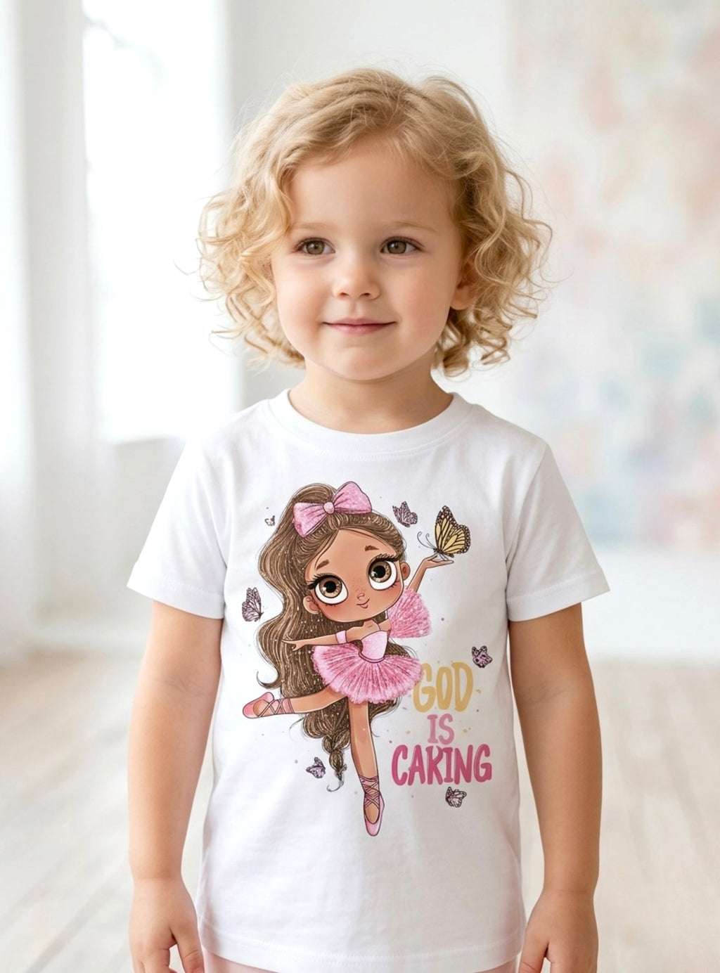 Toddler Girl Faith Design T-Shirt - Ballerina Exclusive Design