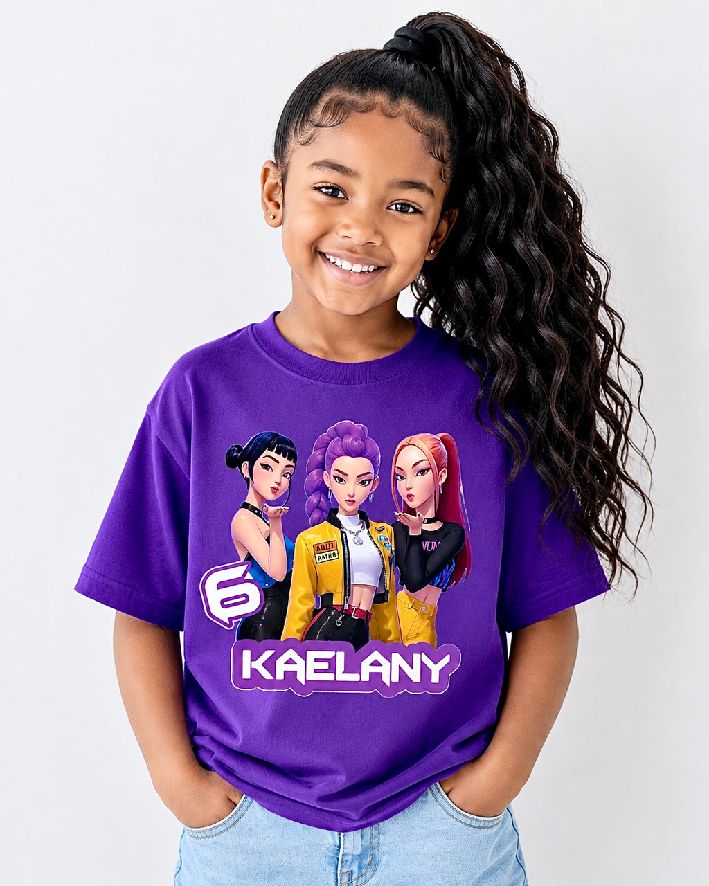 Custom KPOP Inspired Girl T-Shirt – Personalized K-Pop Fan Tee