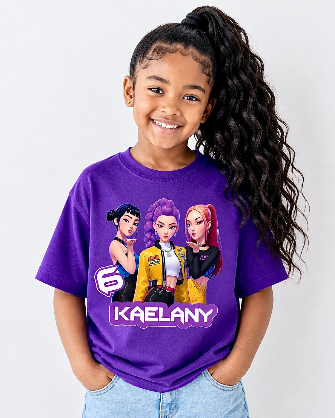 Custom KPOP Inspired Girl T-Shirt – Personalized K-Pop Fan Tee