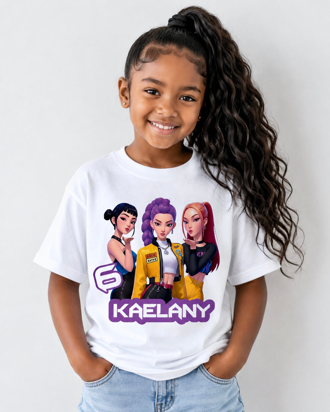 Custom KPOP Inspired Girl T-Shirt – Personalized K-Pop Fan Tee