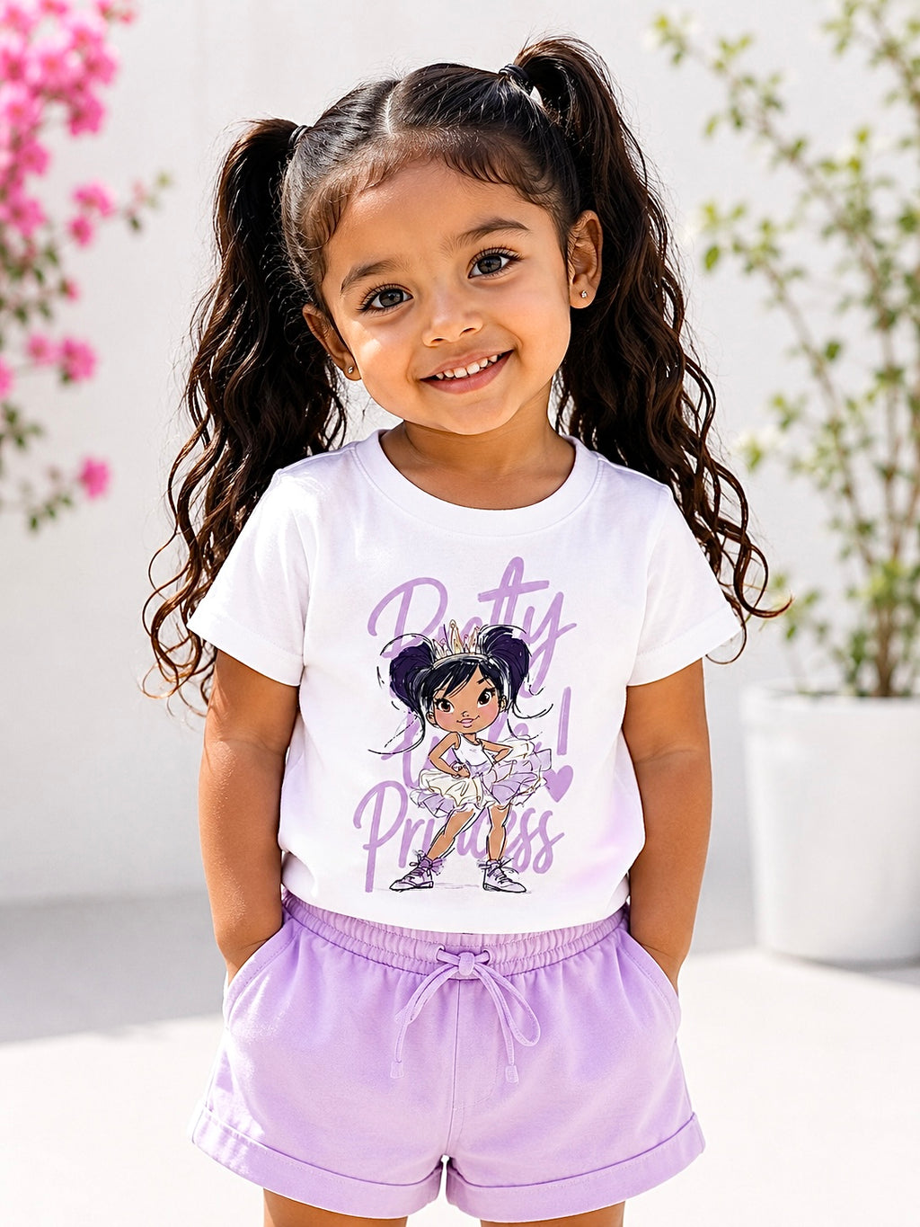 Girls Princess Ballet Dance T-Shirt