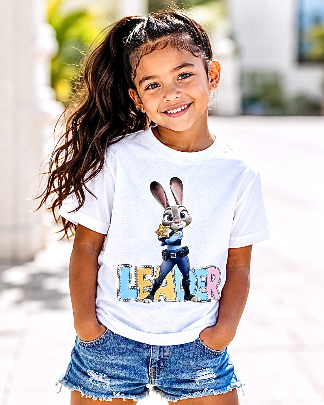 Judy Hopps Leader T-Shirt, Zootopia Inspired Bunny Police Tee