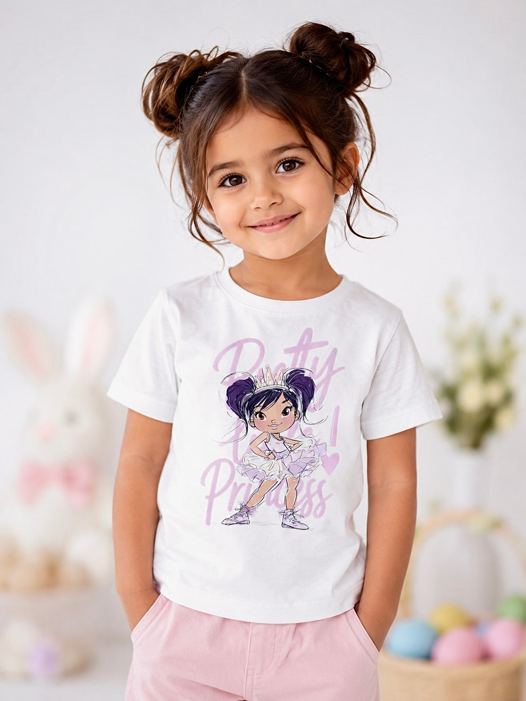 Girls Princess Ballet Dance T-Shirt