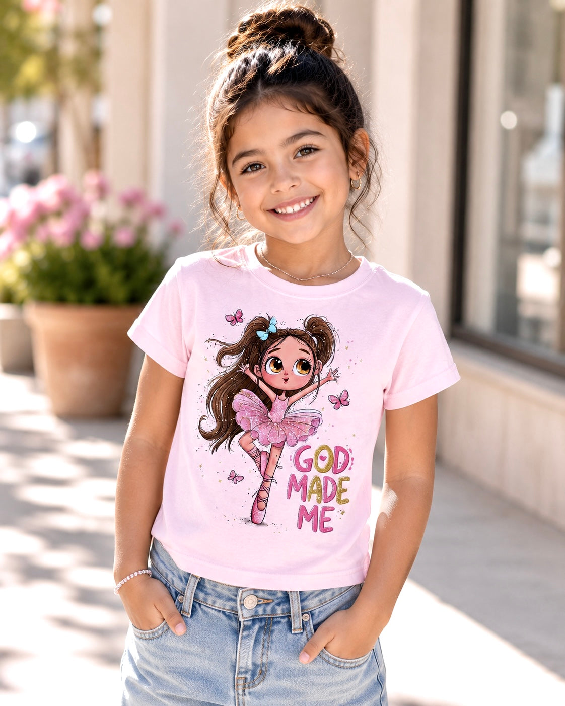 Toddler Girl T-Shirt – Custom Faith-Inspired Design