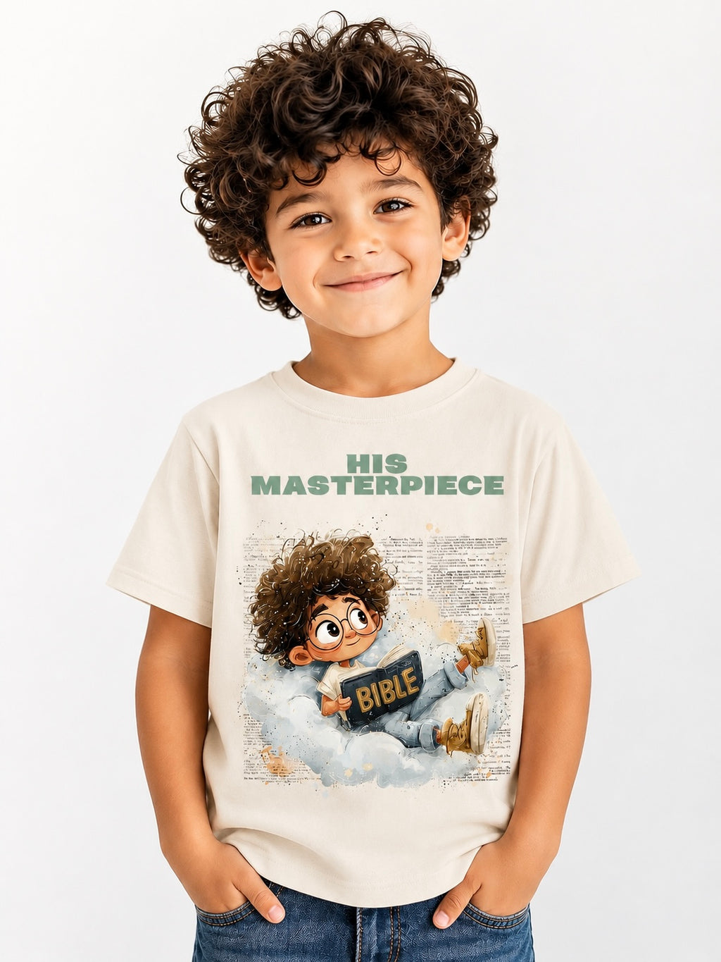 His Masterpiece Youth Christian Shirt