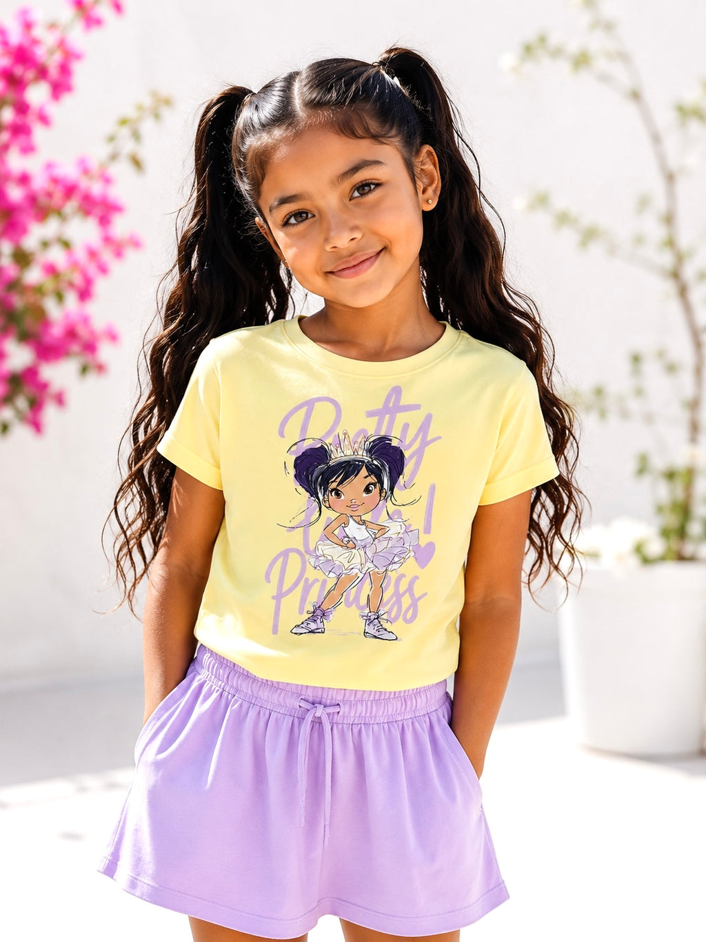 Girls Princess Ballet Dance T-Shirt
