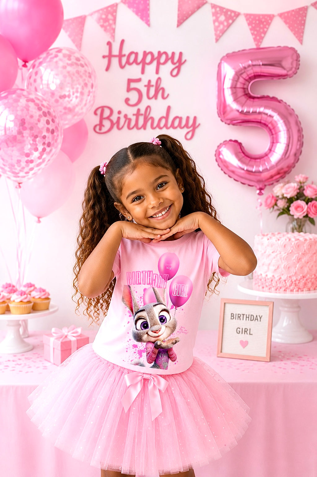 Birthday Girl Judy Hopps Inspired T-Shirt, Birthday Party Tee