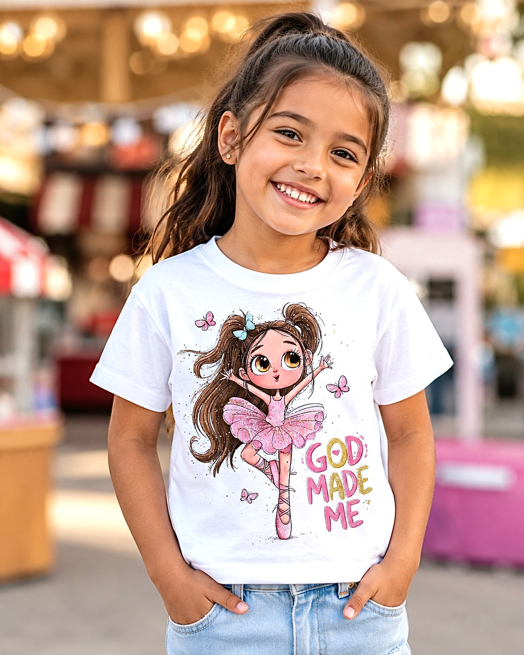 Toddler Girl T-Shirt – Custom Faith-Inspired Design