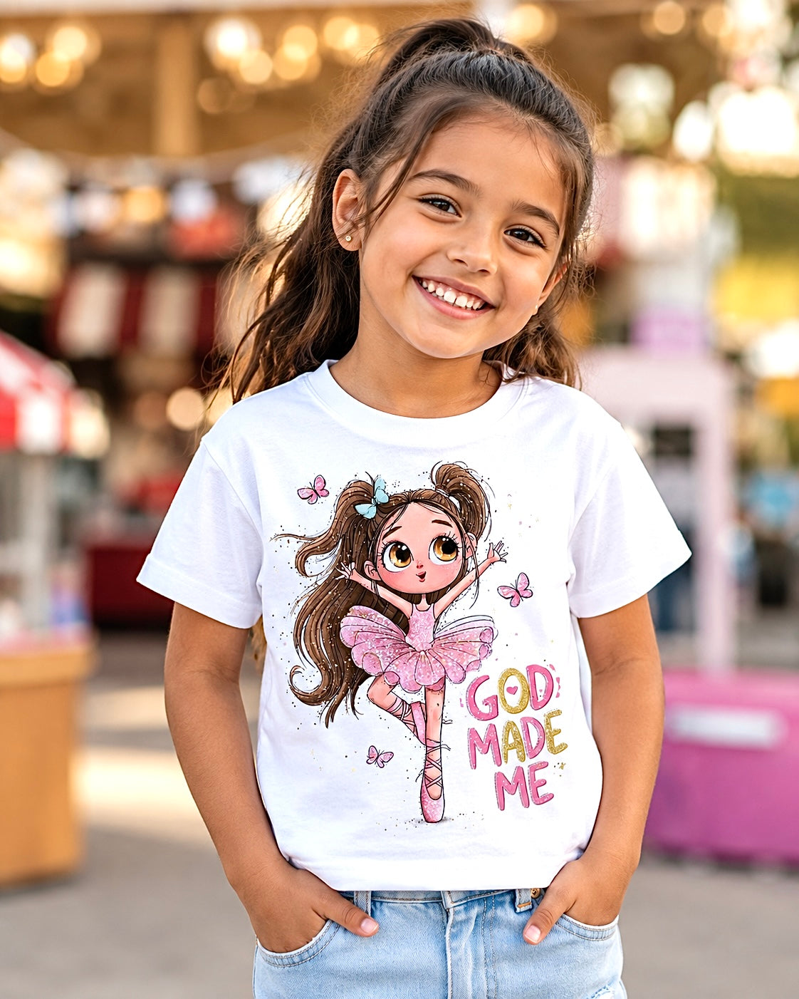 Toddler Girl T-Shirt – Custom Faith-Inspired Design