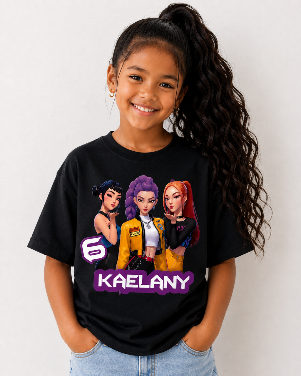 Custom KPOP Inspired Girl T-Shirt – Personalized K-Pop Fan Tee