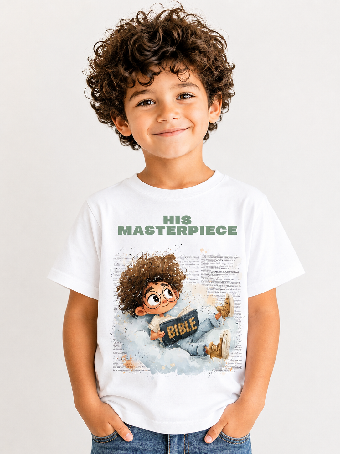 His Masterpiece Youth Christian Shirt