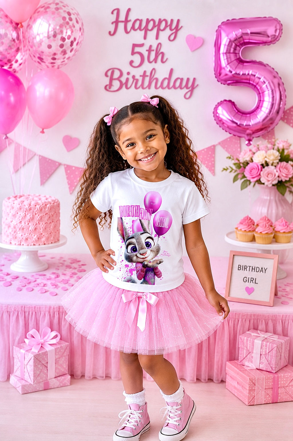 Birthday Girl Judy Hopps Inspired T-Shirt, Birthday Party Tee