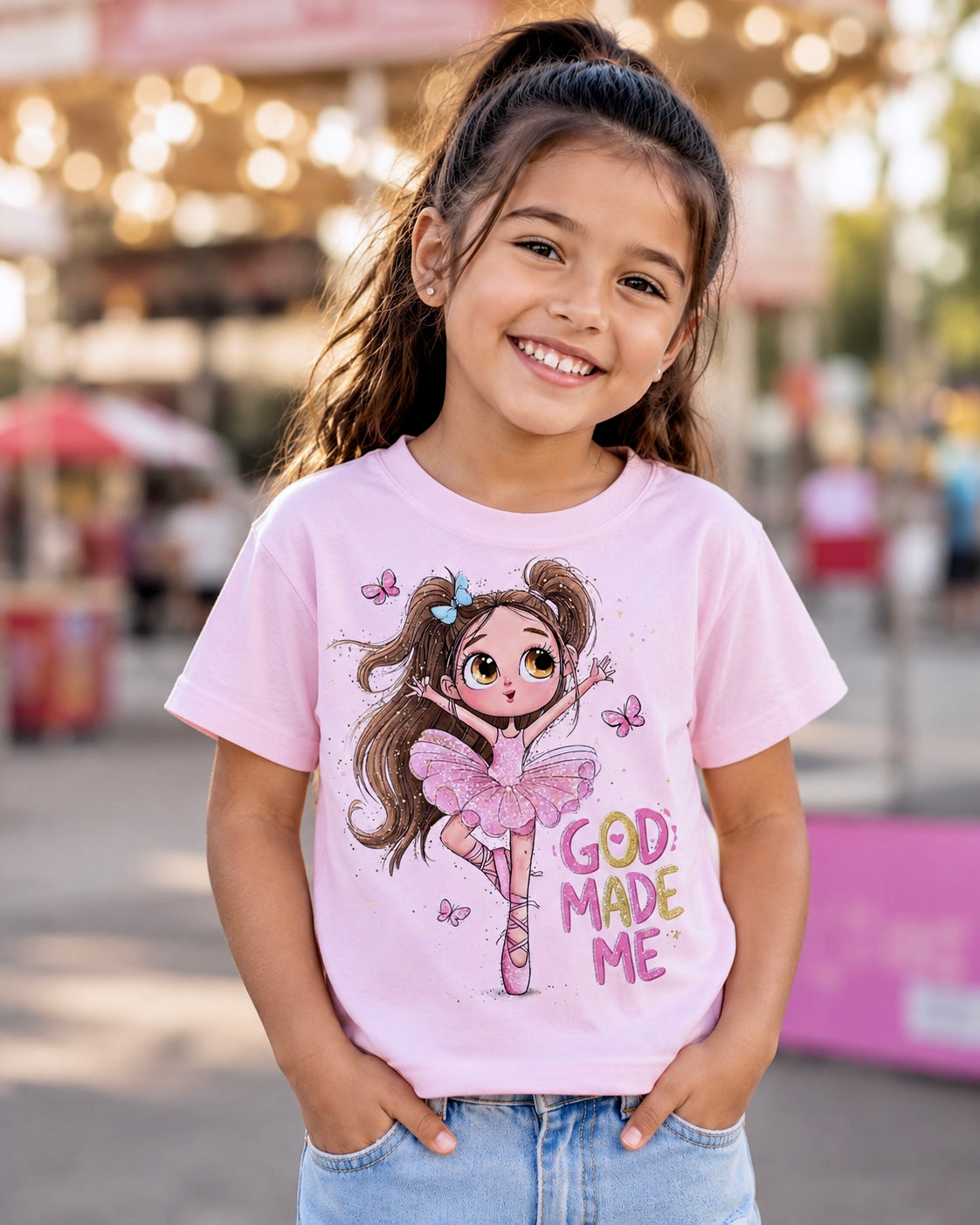 Toddler Girl T-Shirt – Custom Faith-Inspired Design