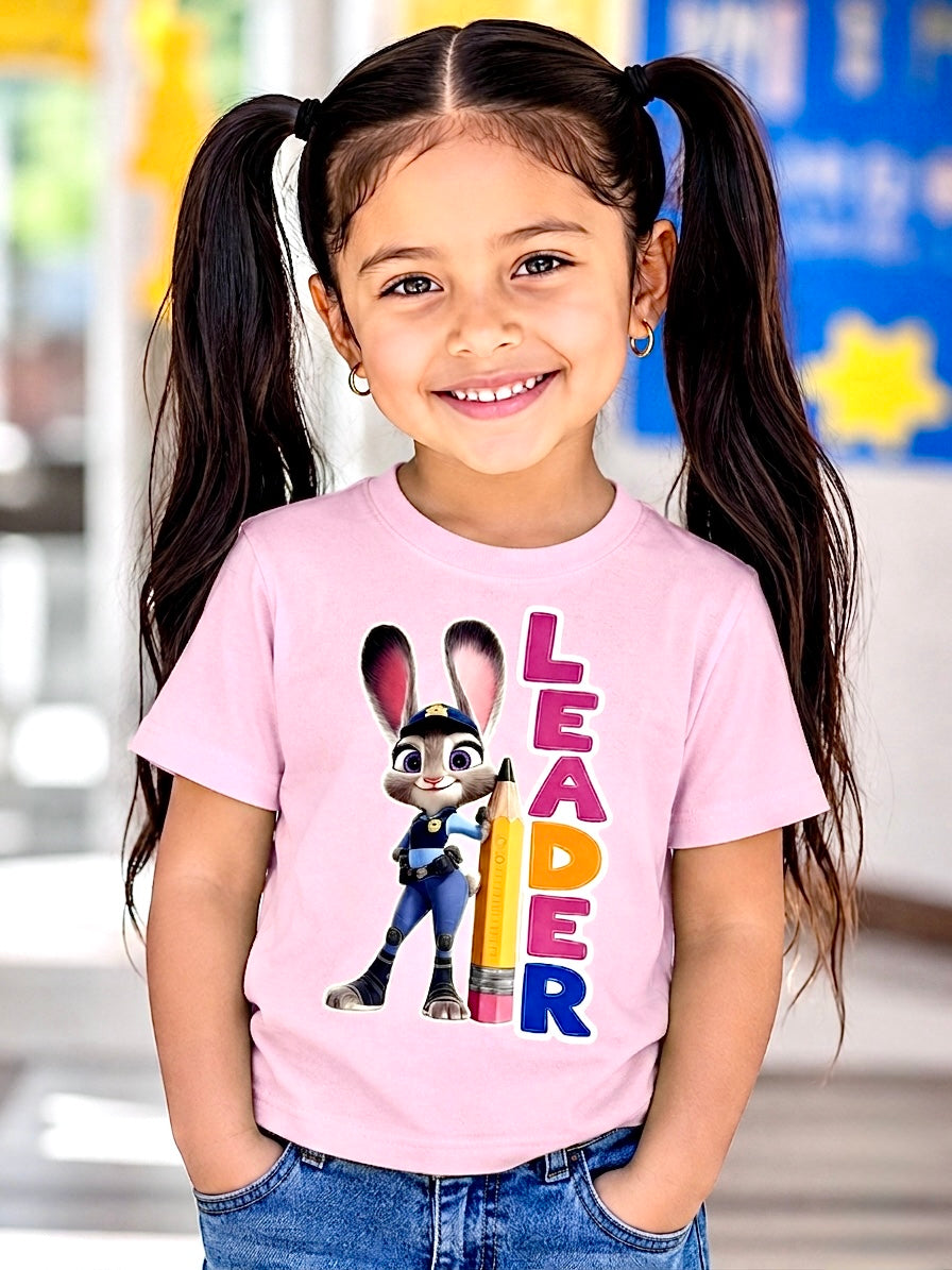 Judy Hopps Leader T-Shirt for School Kids