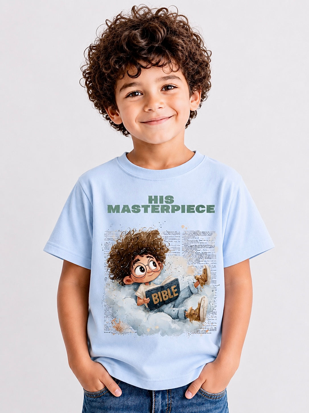 His Masterpiece Youth Christian Shirt
