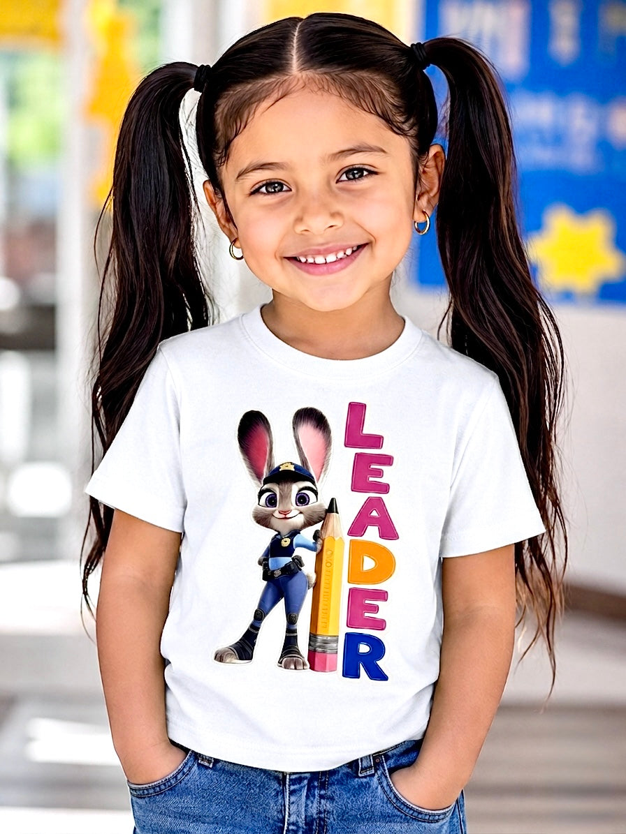 Judy Hopps Leader T-Shirt for School Kids
