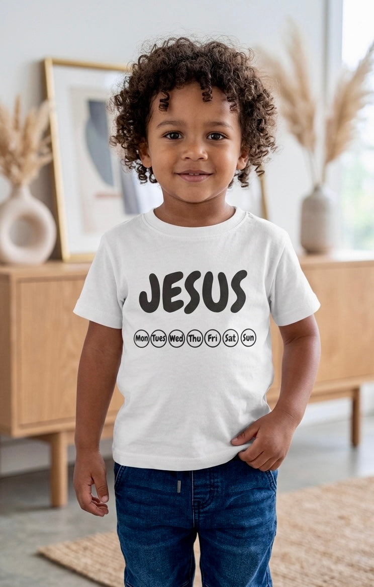 Rabbit Skin Everyday Jesus Toddler Boy Graphic T-Shirt