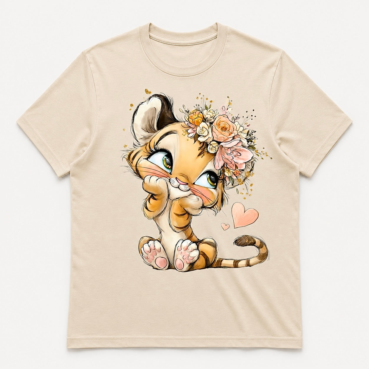 Playful Baby Tiger Girl T-Shirt