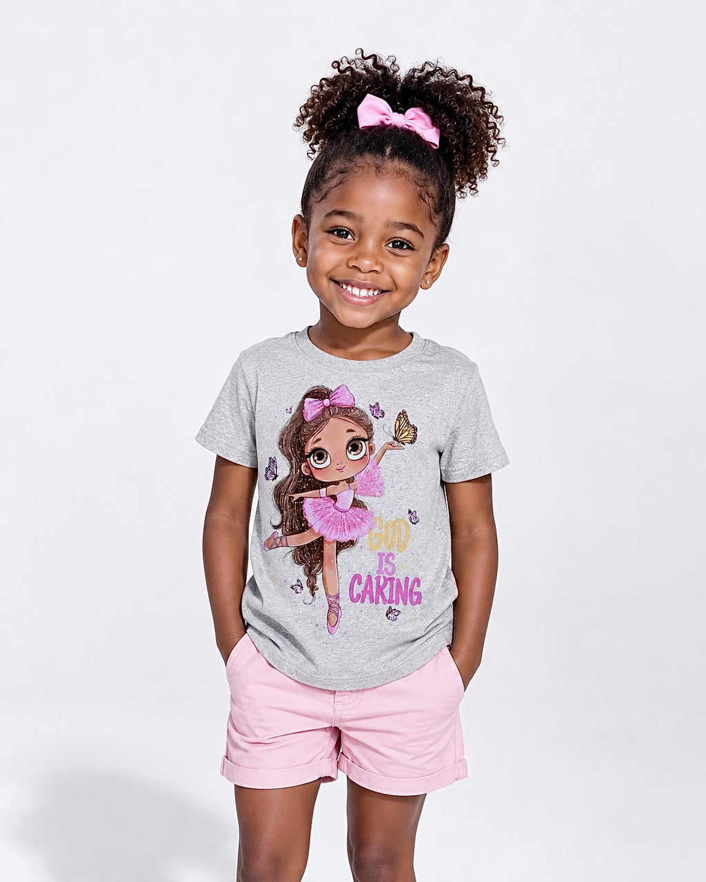 Toddler Girl Faith Design T-Shirt - Ballerina Exclusive Design