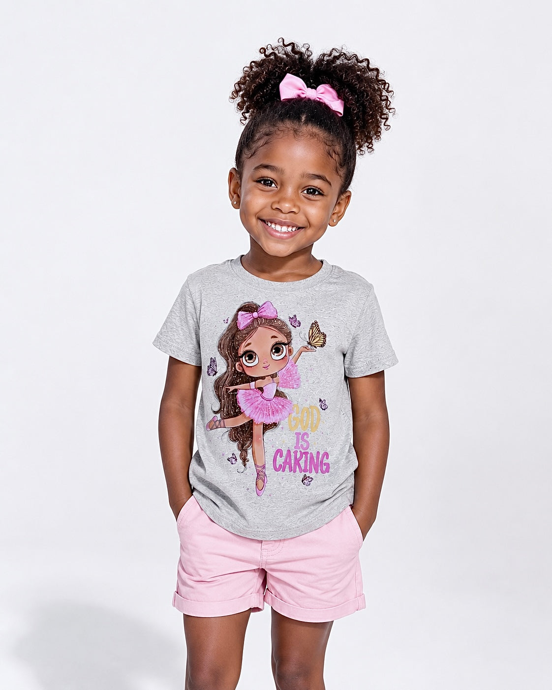Toddler Girl Faith Design T-Shirt - Ballerina Exclusive Design
