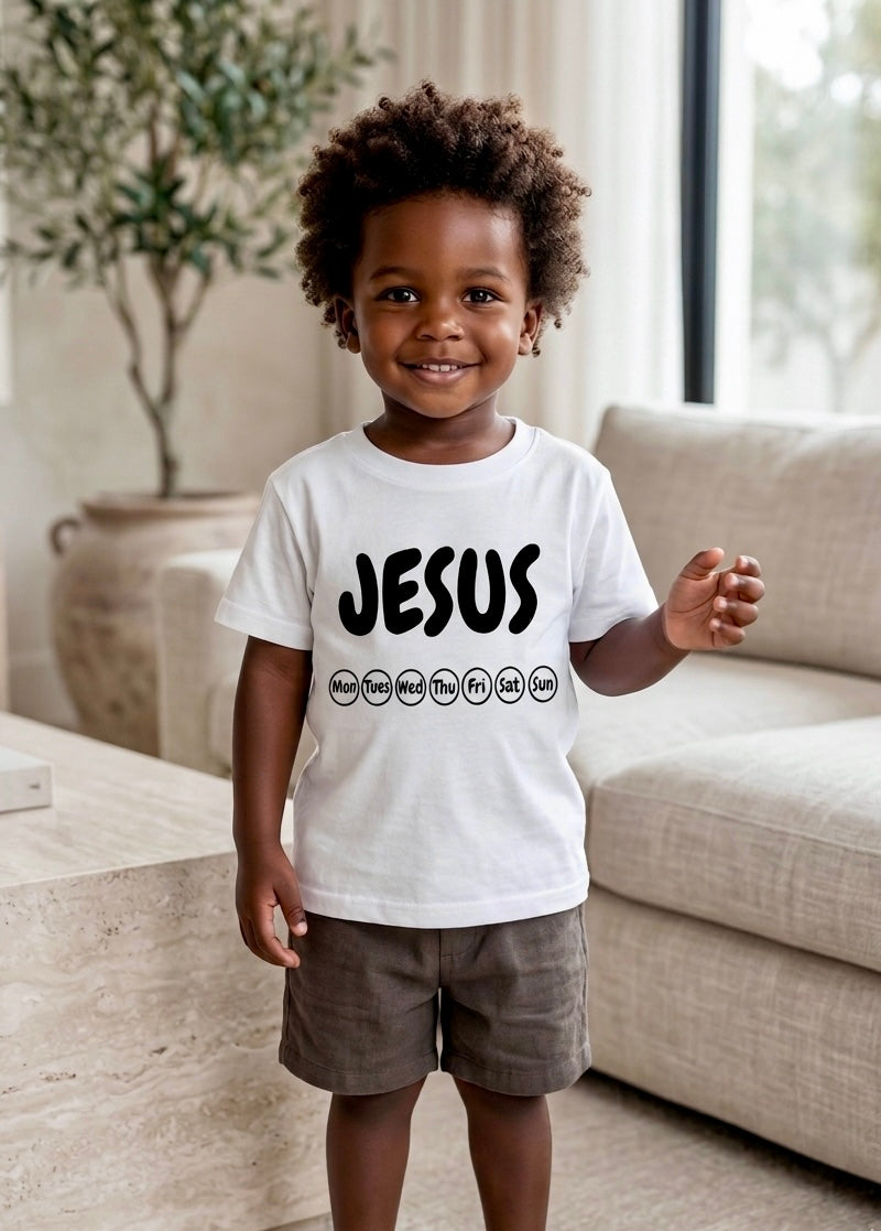 Rabbit Skin Everyday Jesus Toddler Boy Graphic T-Shirt