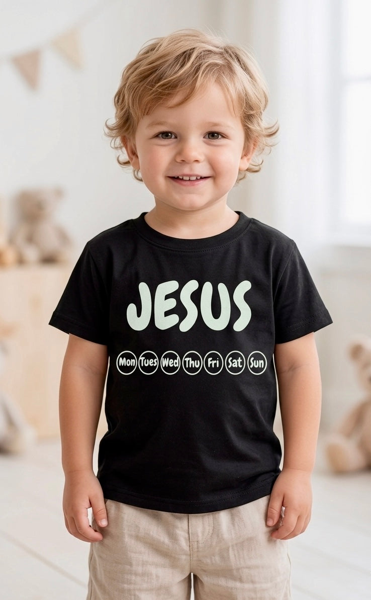 Rabbit Skin Everyday Jesus Toddler Boy Graphic T-Shirt
