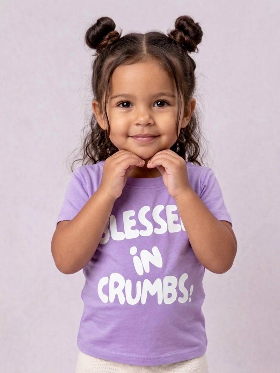 Everyday Jesus Toddler Girl Crumbs T-Shirt – Poroka Brand