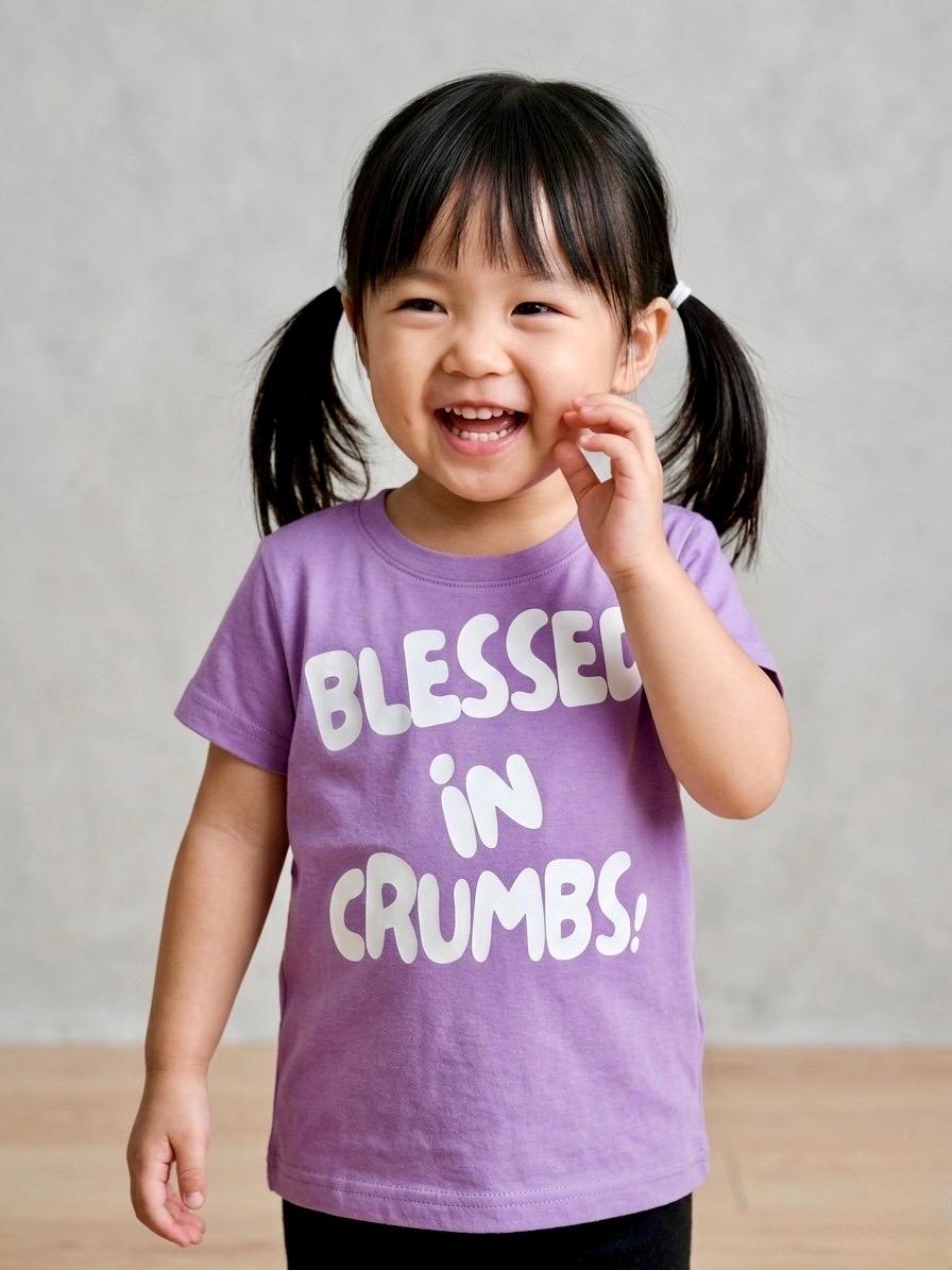 Everyday Jesus Toddler Girl Crumbs T-Shirt – Poroka Brand