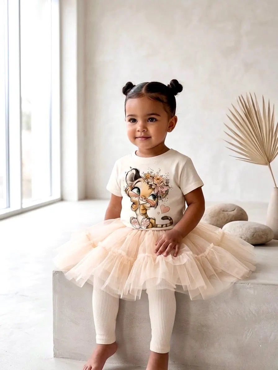 Playful Baby Tiger Girl T-Shirt