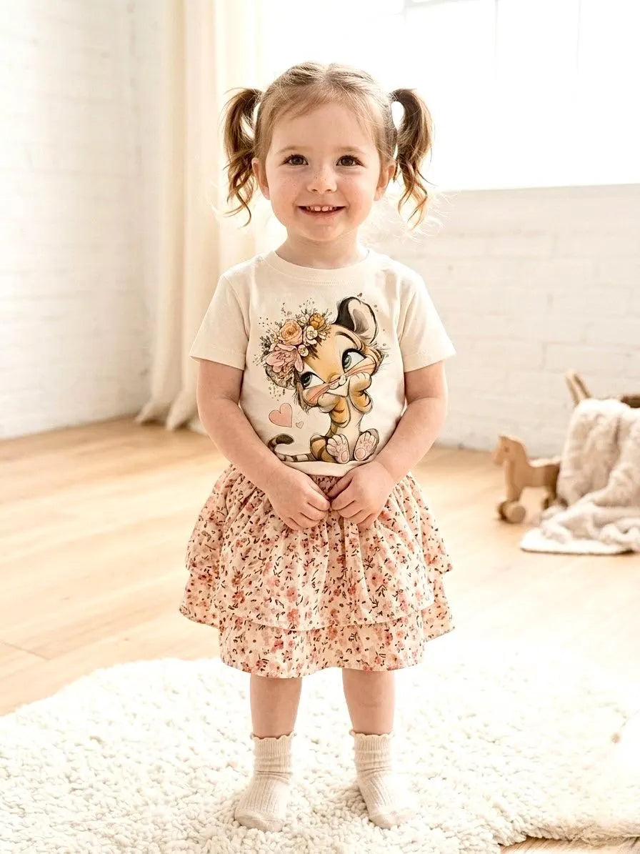 Playful Baby Tiger Girl T-Shirt
