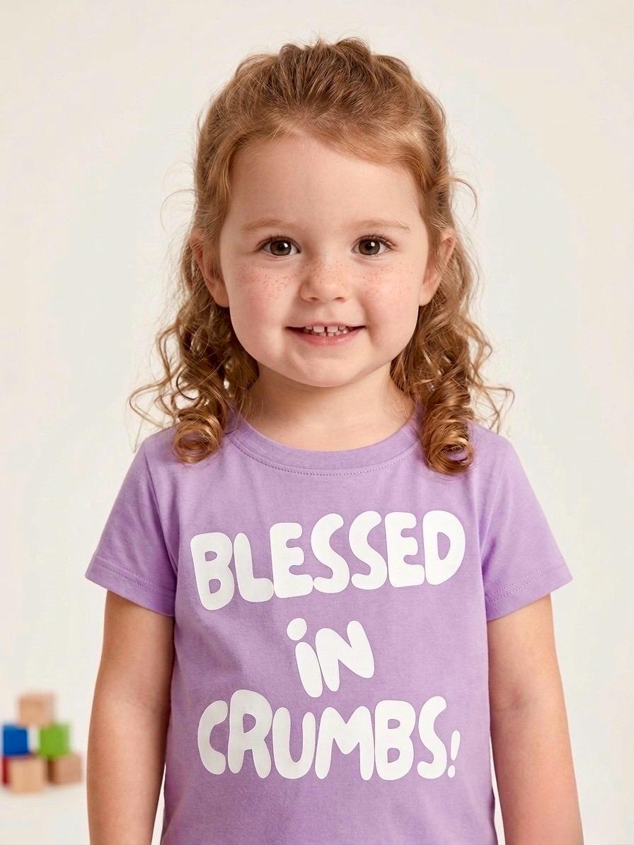 Everyday Jesus Toddler Girl Crumbs T-Shirt – Poroka Brand
