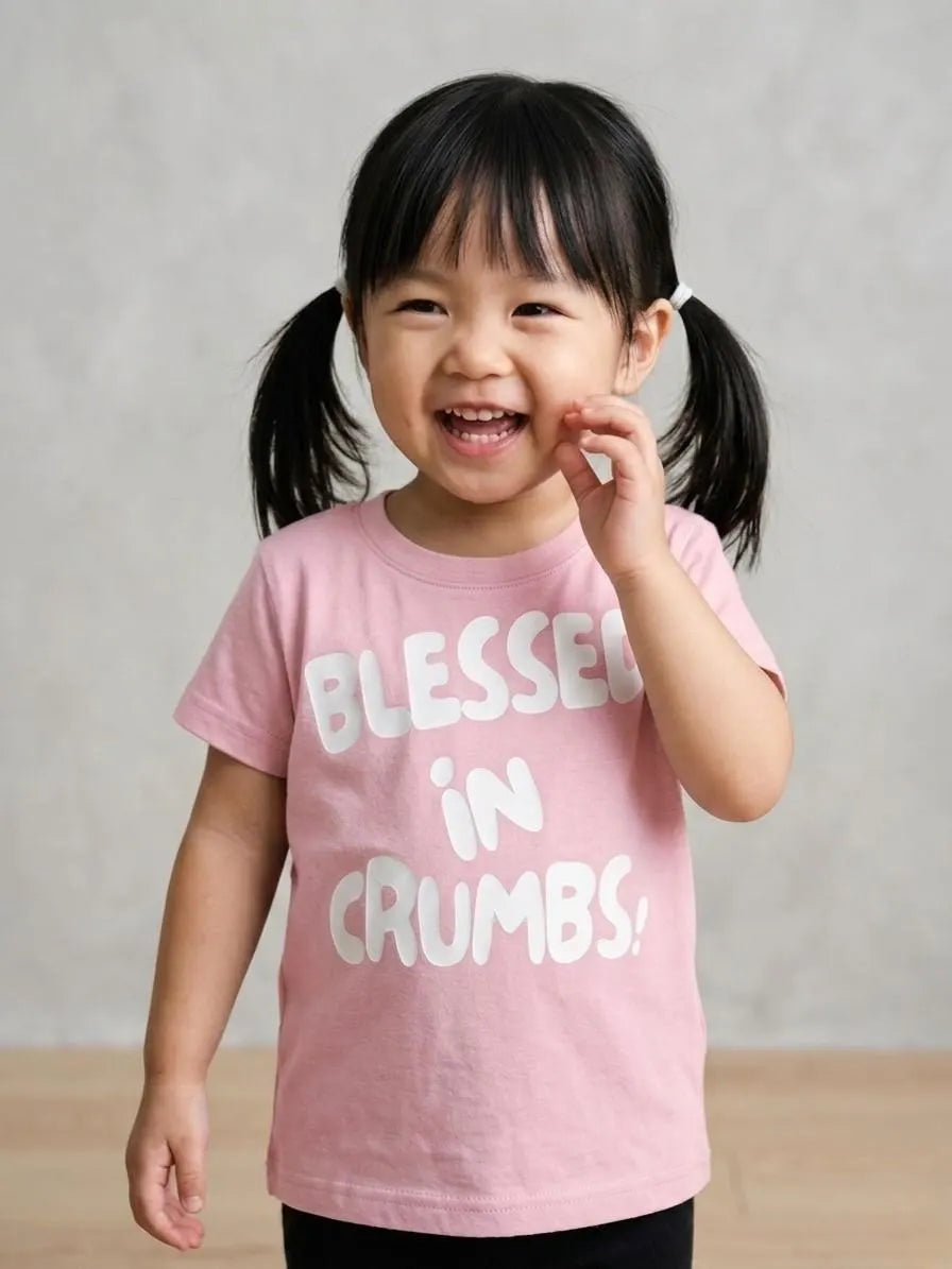 Everyday Jesus Toddler Girl Crumbs T-Shirt – Poroka Brand